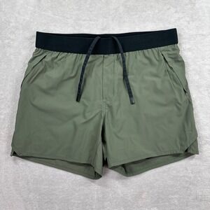 Ten Thousand Tactical Short Men Large Olive Green 5" Lined Ripstop Training Gym